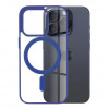 Husa Antisoc iPhone 15 Pro MagSafe Pro Incarcare Wireless Albastru