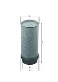 Filtru aer secundar MAHLE LXS282