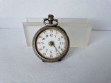 Ceas de Buzunar din Argint de Dame cu Pinset In Jurul anilor 1900-1920- Mecanic.