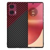 Husa pentru Motorola Edge 50 Fusion, Techsuit, Carbonite FiberShell, Neagra Rosie