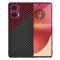Husa pentru Motorola Edge 50 Fusion, Techsuit, Carbonite FiberShell, Neagra Rosie