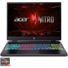 Laptop Gaming Acer Nitro 16 AN16-41 cu procesor AMD Ryzen™ 7 7735HS pana la 4.75 GHz, 16, WUXGA, IPS, 165Hz, 16GB, 512GB SSD, NVIDIA® GeForce RTX™ 406