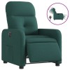 Fotoliu rabatabil electric, verde inchis, material textil