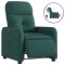 Fotoliu rabatabil electric, verde inchis, material textil