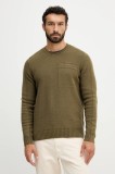Aeronautica Militare pulover de l&acirc;nă culoarea verde, light, MA1586UL00904