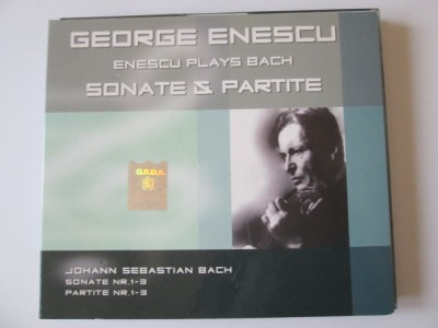 2 x CD George Enescu albumul:Enescu plays Bach/Sonate &amp;amp; Partite 2012 stare bună foto