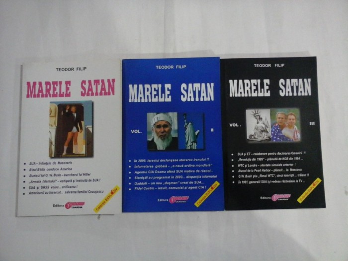 MARELE SATAN - (3 VOL) - TEODOR FILIP