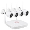 Resigilat : Kit supraveghere video PNI House WiFi722, 4 canale 1080P, wireless, IP