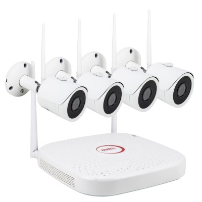 Resigilat : Kit supraveghere video PNI House WiFi722, 4 canale 1080P, wireless, IP foto