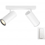 Spot luminos HUE Buratto, LED, GU10, 2 x 5.5W (25W), 230V, lumina alba rece 6500K, variator wireless