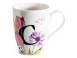 Cumpara ieftin Cana portelan in cutie cadou, litera C, 20,5 x 8 x 21 H, 300 ml