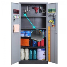 DULAP METALIC PT. UNELTE/SCULE USOARE CU 3 RAFTURI 900x400x1800 mm (LxlxH), 60 kg/polita, Neasamblat, PLUS