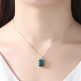 Cumpara ieftin Lant Din Argint S925 Zirconiu Smarald Green Arg384MN, Argintboutique