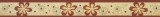 Bordura Decorativa Tapet Floral Visiniu 4.5cm x 10m Lavabila