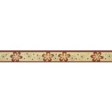 Bordura decorativa pentru tapet, floral, visiniu, 4.5cm x 10m, 227-201