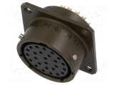 Conector circular soclu mamă AMPHENOL PT/451 26 pini 7,5A 600V drept