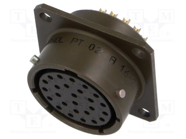Conector circular soclu mamă AMPHENOL PT/451 26 pini 7,5A 600V drept