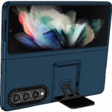 Husa de protectie Flippy, Pliere Tridimensionala, Multifunctionala, PC, pentru Samsung Galaxy Z Fold 4 5G , Albastru