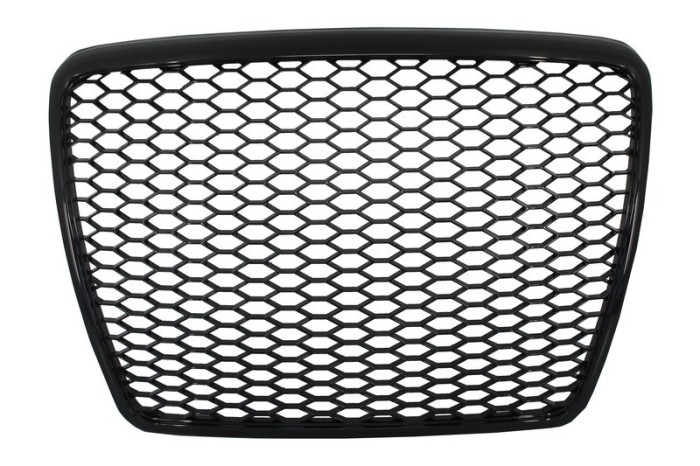 Grila Centrala Audi A6 4F 4F2 C6 (2004-2011) RS Design Negru Performance AutoTuning