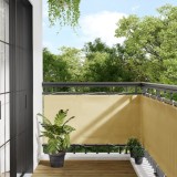 VidaXL Paravan de balcon, nisipiu, 75x800 cm, 100% poliester oxford