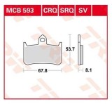 Cumpara ieftin Set placute frana TRW MCB593 - Honda CB 250-900 Hornet - CBR 900 Fireblade - NSR 250 R - RVF 400-750 - NT 650 - VTR 1000