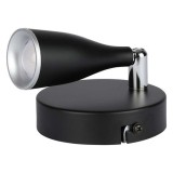 Lampa led montaj perete 4.5w 4000k alb neutru - negru, V-TAC