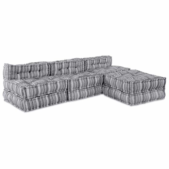 vidaXL Canapea modulară 4 pcs Gri deschis 70 x 70 x 56 cm țesătură 3315099