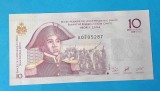 Bancnota Haiti 10 Gourdes - serie A0705287 - Superba