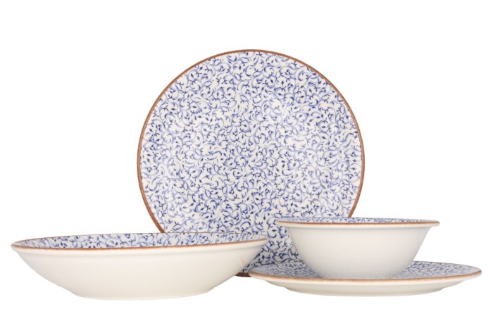 By Bone Set de vesela (Large) - Edera - 24 bucăți - 6 persoane - Porţelan