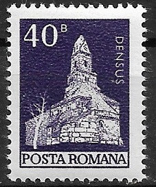 C1407 - Romania 1973 - Monumente lei 0,40 (1/10) neuzat,perfecta stare foto