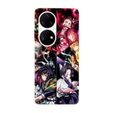 Husa compatibila cu Huawei P40 model Demon Slayer Team, Silicon, TPU, Viceversa, Transparent, Carcasa