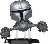 Figurina - Pop! Star Wars: The Mandalorian In N-1 Starfighter (with R5-D4) | Funko