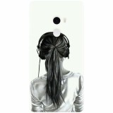 Husa silicon pentru Xiaomi Mi Mix 2, Girl With Headphone