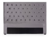 Cumpara ieftin Tablie pat tapiterie velur gri Caspar 160x8x120 cm