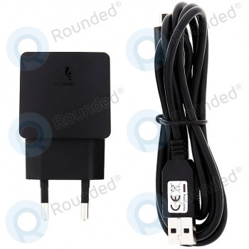 &amp;Icirc;ncărcător de călătorie USB Huawei incl. cablu de date microUSB negru HW-050100E2W foto