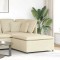 Taburet modular pentru canapea, crem, 100x100x48 cm