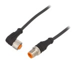 Cablu Senzori Automatizări M12 4 pini 2m 250VDC LUTRONIC 1210 1205 04 301