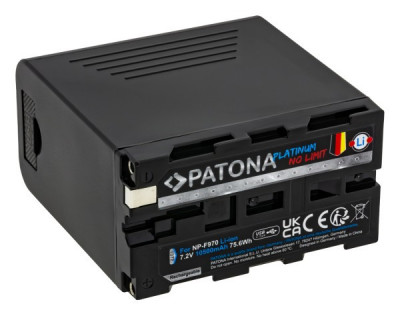 Acumulator Patona Platinum cu PD20W pentru Sony NP-F970 F960 F950 PD20W USB-A 5V/2A -1377 foto