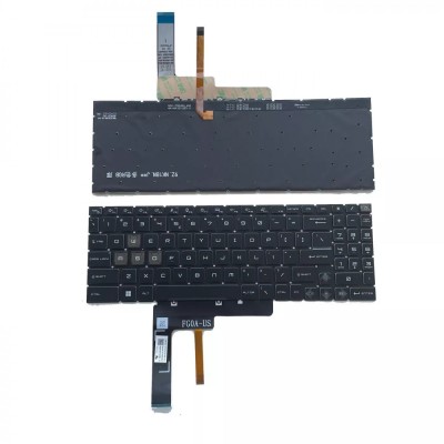 Tastatura Laptop Gaming, MSI, Sword 15 A11U, A11UD, A11UE, A11UG, A11SC, A12U, A12UC, A12UD, A12UE, A12UG, conector iluminare RGB 16 pini, layout US foto