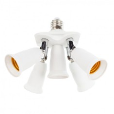 Spliter Adaptor Modular Dulie Bec cu E27 la 5xE27 MNR8677 foto
