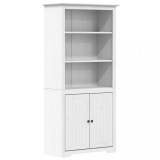 Cumpara ieftin Biblioteca "BODO", alb, 82x40x173 cm, lemn masiv de pin