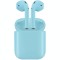Handsfree Casti Bluetooth TWS I12, cu suport incarcare, MultiPoint, Albastru