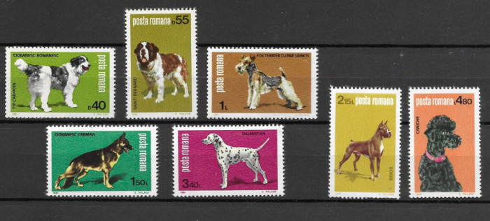 Romania 1981 - Expozitia canina, serie nestampilata, MNH, LP 1024