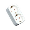 Adaptor 2 Prize Schuko elSales ELS-TSL, 250V, 16A, Alb