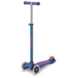 Trotineta Micro MAXI Deluxe LED blue