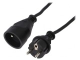 Prelungitor 30m 10A Negru 3x1.5mm&sup2;