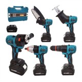 Trusa 5 in 1 Capete Interschimbabile German Meister 2 Baterii 24V 5Ah