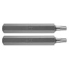 Set 2 biti Torx T30 x 75mm NEO TOOLS 10-940 otel S2, 3/8&quot; Surubelnita profesionala HardWork ToolsRange