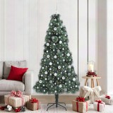 VidaXL Brad de Crăciun artificial pre-iluminat cu set de bile 210 cm 3396183