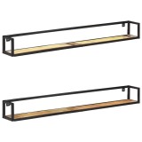 Cumpara ieftin Rafturi de perete, 2 buc., 160 cm, lemn masiv reciclat
